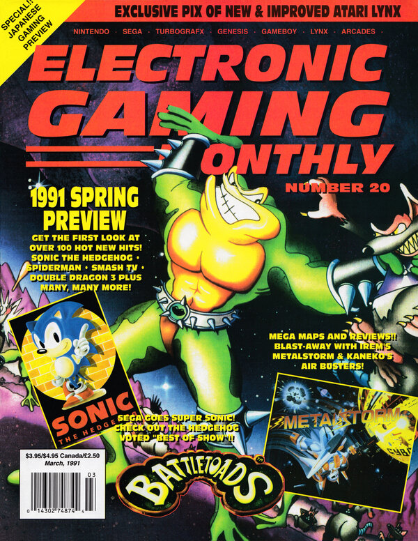 Electronic Gaming Monthly Issue 20 (March 1991) cover